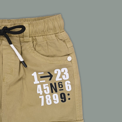 Boys Cotton Denim Cargo Jogger Pant with Pockets & Drawstring Waist jsv145