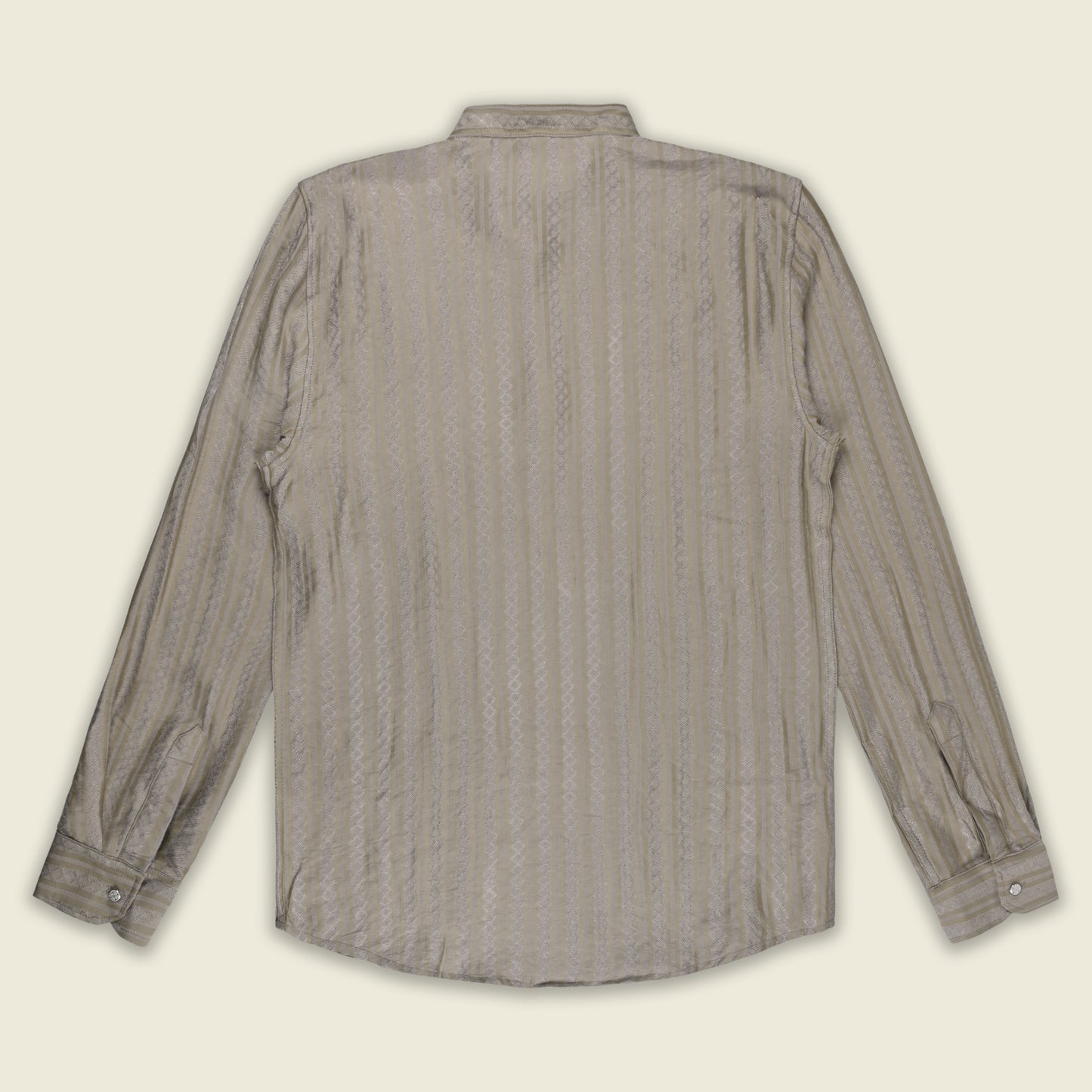 Men’s Textured Cotton Kurta Shirt – Mandarin Collar, Full Sleeves