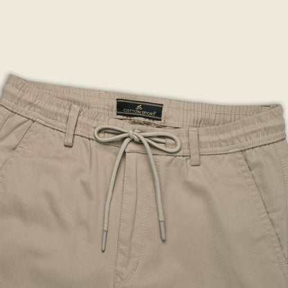Men’s Cotton Cargo Pants | Comfortable Casual Wear with Multi Utility Pockets | Elastic Waist & Cuffed Jogger Fit