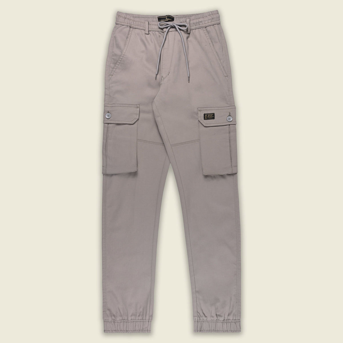 Men’s Cotton Cargo Pants | Comfortable Casual Wear with Multi Utility Pockets | Elastic Waist & Cuffed Jogger Fit - Wish