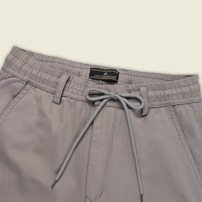 Men’s Cotton Cargo Pants | Comfortable Casual Wear with Multi Utility Pockets | Elastic Waist & Cuffed Jogger Fit - Wish