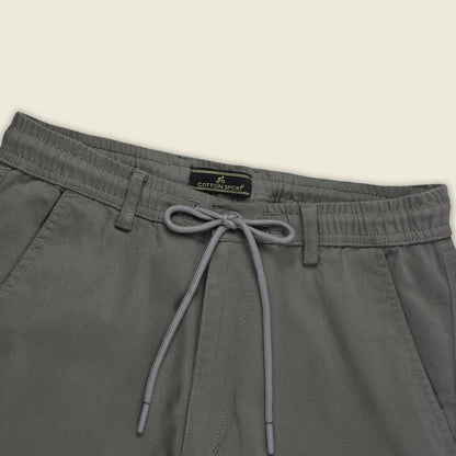 Men’s Cotton Cargo Pants | Comfortable Casual Wear with Multi Utility Pockets | Elastic Waist & Cuffed Jogger Fit