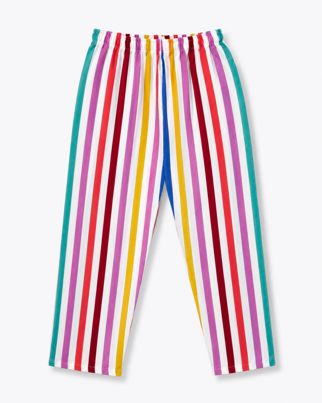 Unisex Cotton Striped Night Suit Set – Multicolor Stripe Print