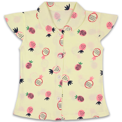 Unisex Printed Top and Bottom Pyjamas Night Dress nd63y