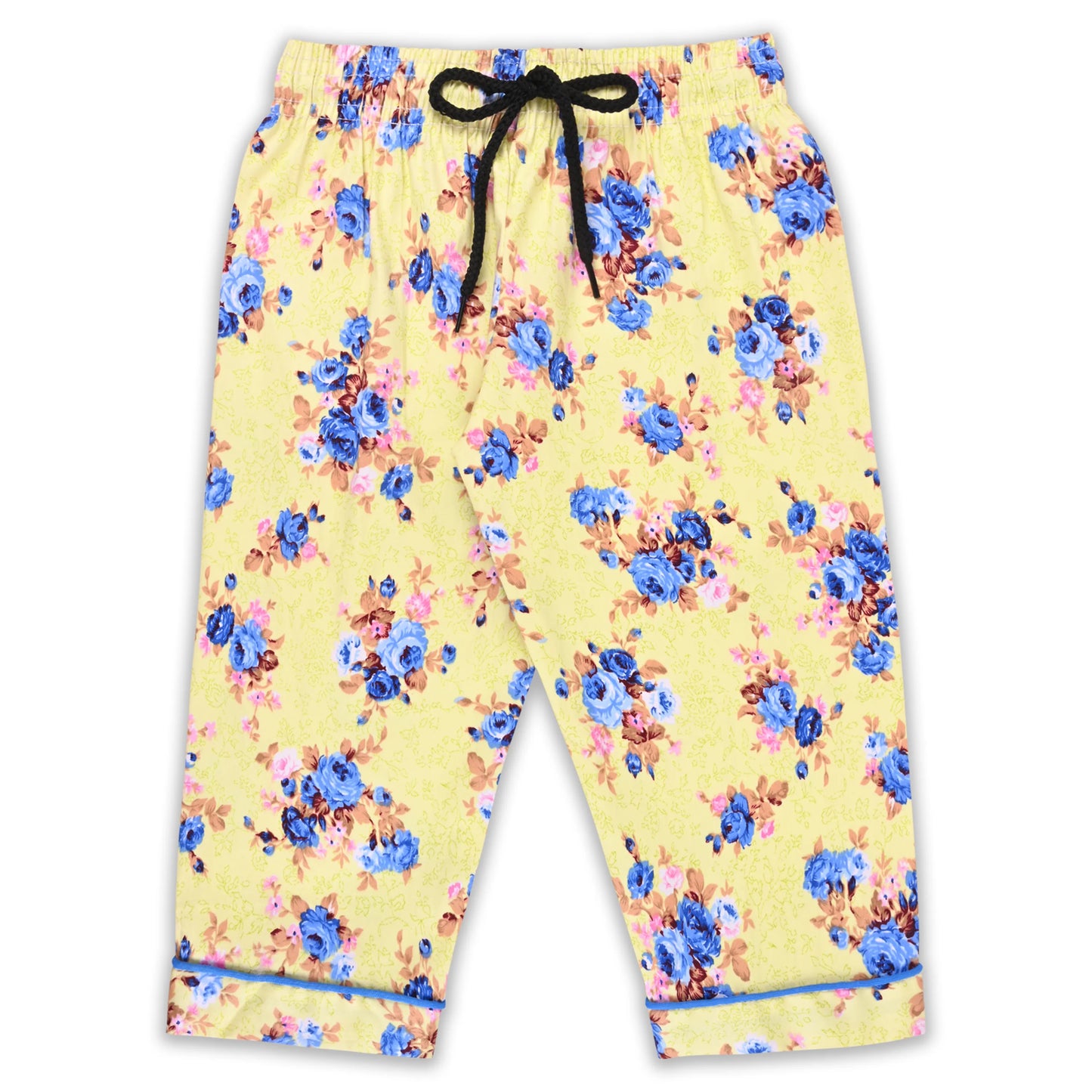 Girls Floral Co-ord Set – Soft Rayon Shirt & Pant Set