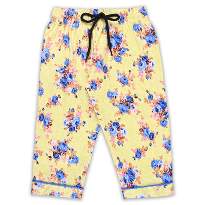 Girls Floral Co-ord Set – Soft Rayon Shirt & Pant Set