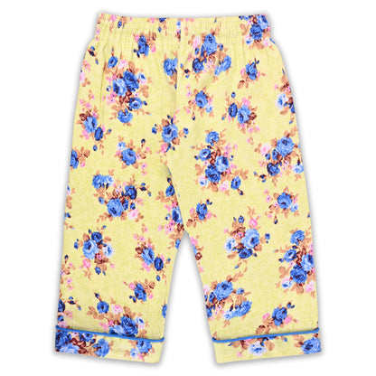 Girls Floral Co-ord Set – Soft Rayon Shirt & Pant Set
