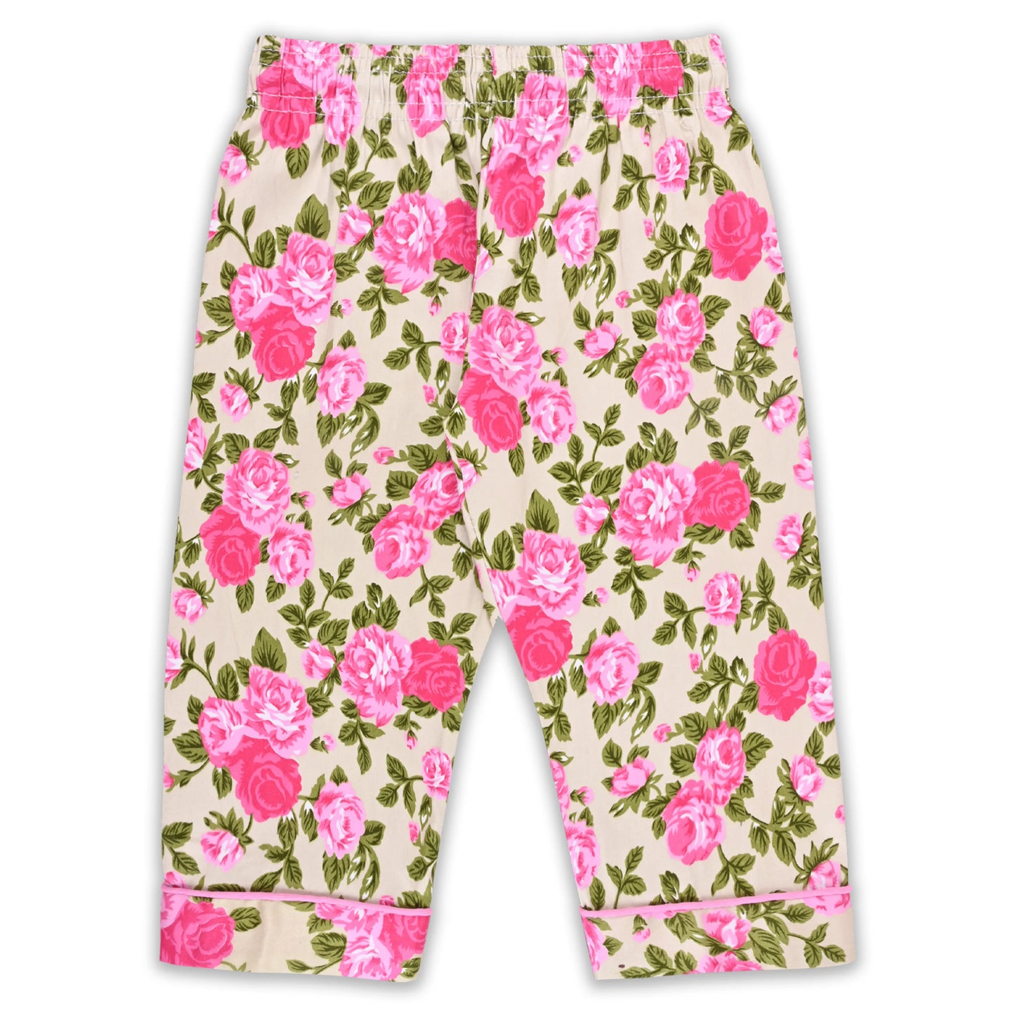 Girls Floral Co-ord Set – Soft Rayon Shirt & Pant Set