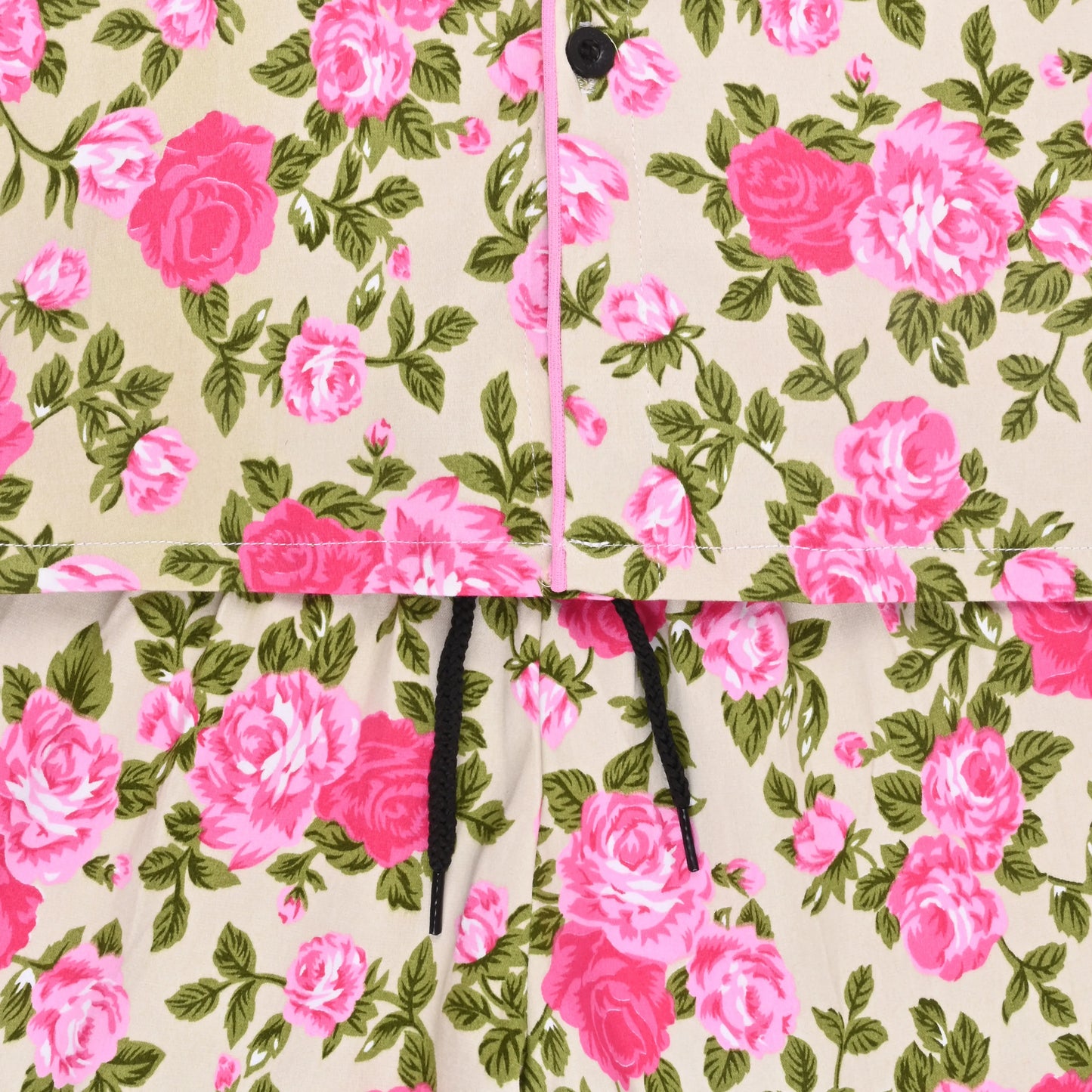 Girls Floral Co-ord Set – Soft Rayon Shirt & Pant Set