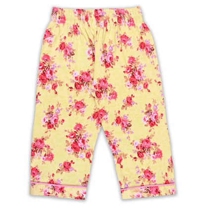 Girls Floral Co-ord Set – Soft Rayon Shirt & Pant Set