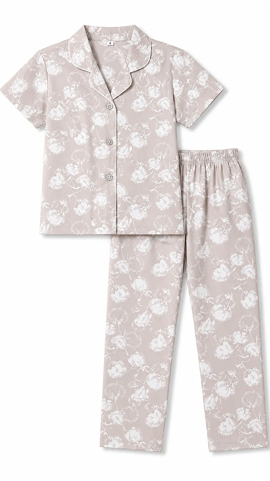 Unisex Cotton Floral Night Suit Set – Blossom Print