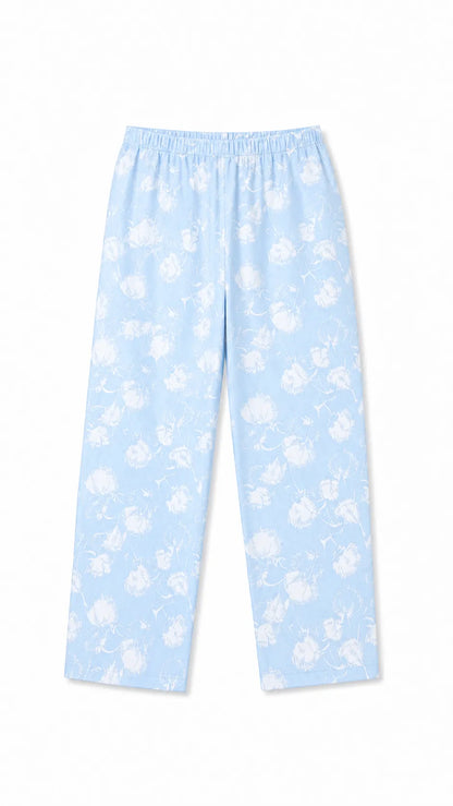 Unisex Cotton Floral Night Suit Set – Blossom Print