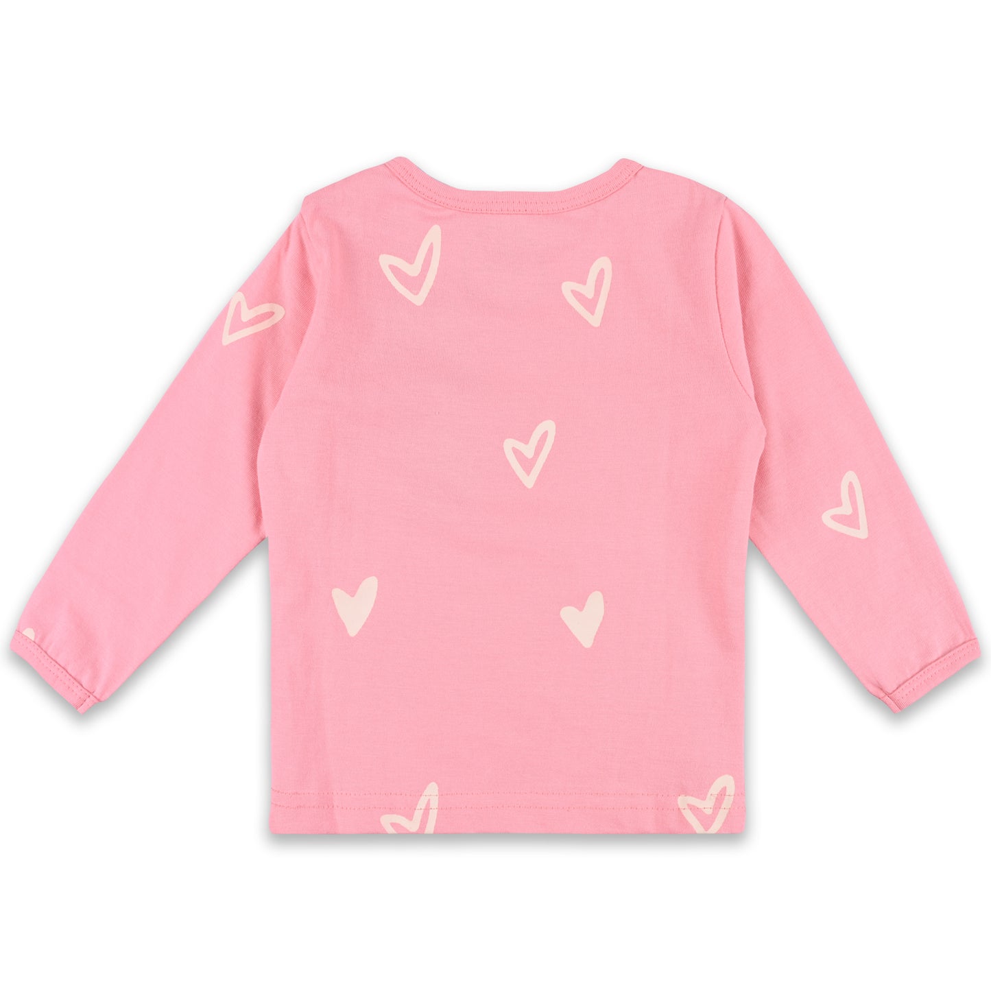 Girls Cotton Heart Print Co-ord Set ndp73pch