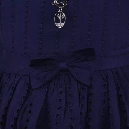 Baby Girls Midi/Knee Length Casual Dress - (rna008blu)