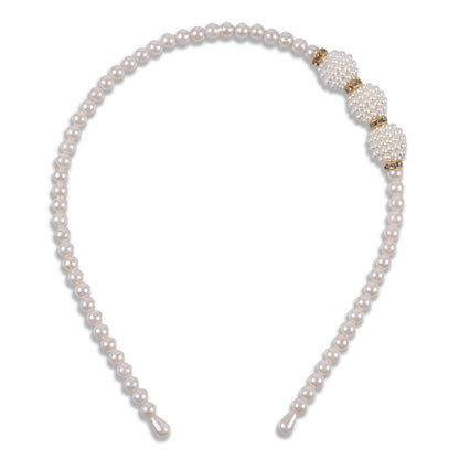 White Imitation Pearl Hairband