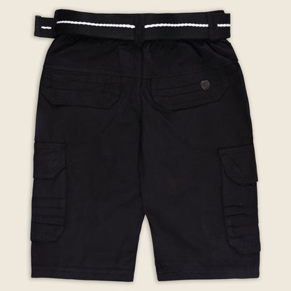 Boys Cargo Shorts With Waist Belt