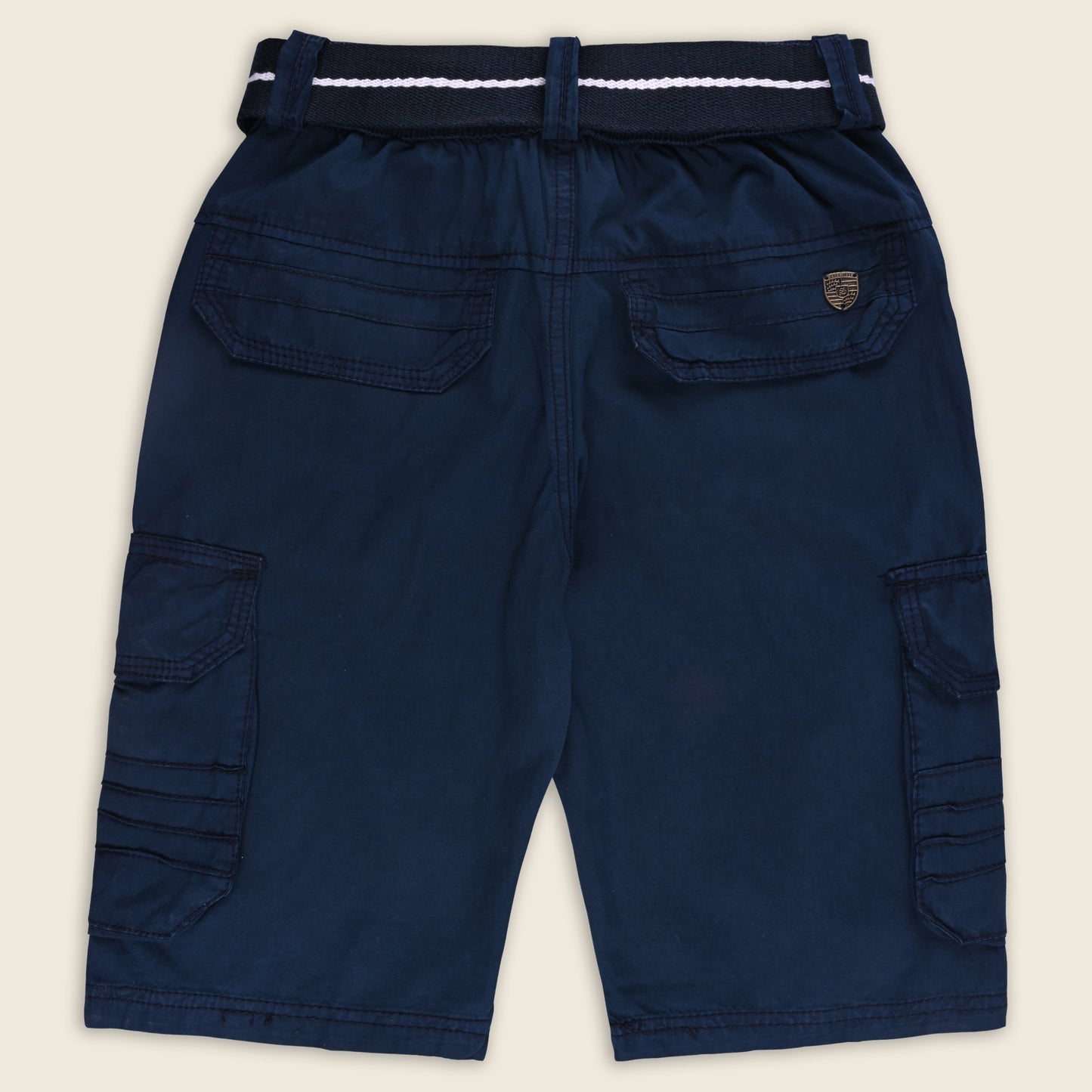Boys Cargo Shorts With Waist Belt