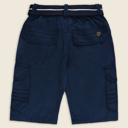 Boys Cargo Shorts With Waist Belt