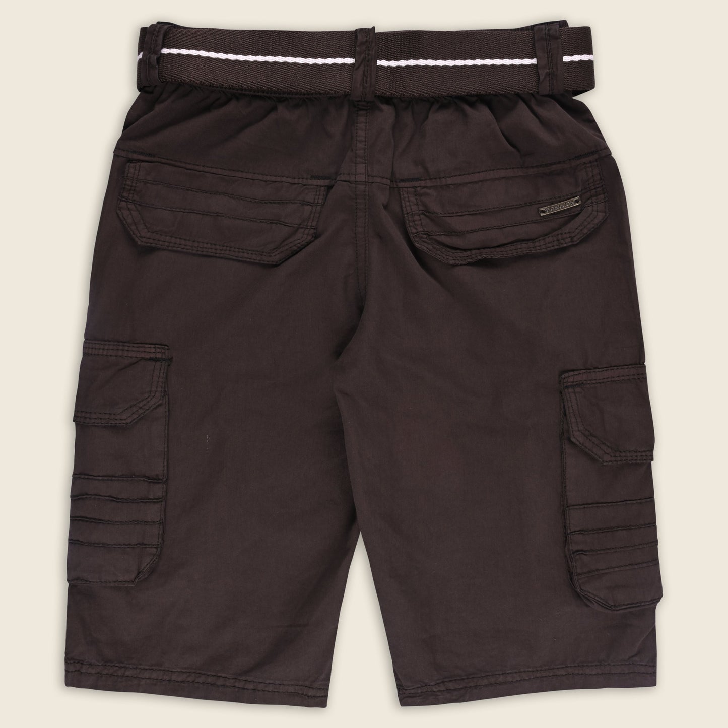 Boys Cargo Shorts With Waist Belt