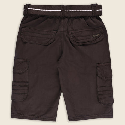 Boys Cargo Shorts With Waist Belt