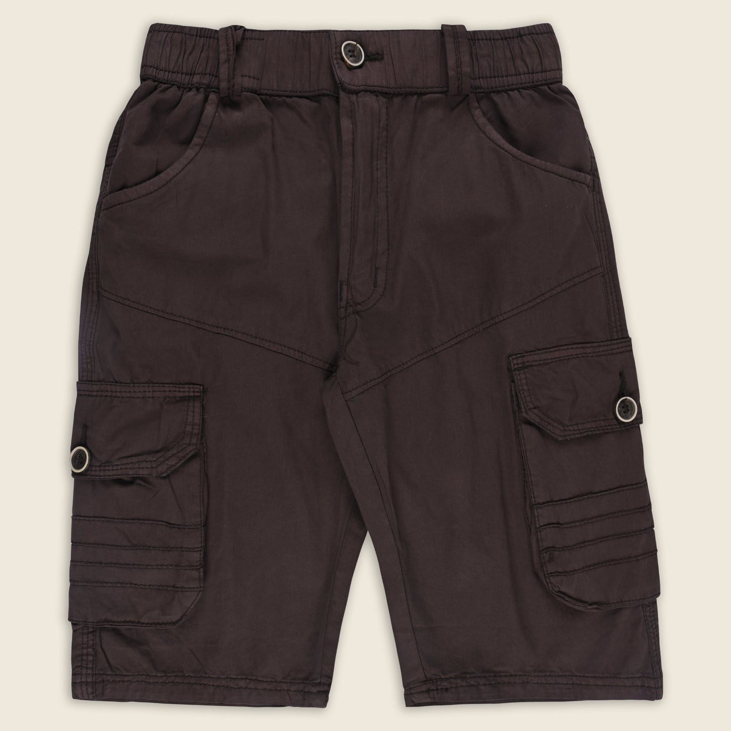 Boys Cargo Shorts With Waist Belt