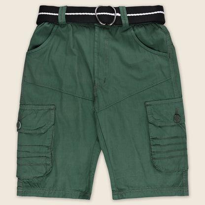 Boys Cargo Shorts With Waist Belt