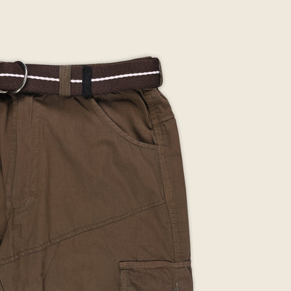 Boys Cargo Shorts With Waist Belt