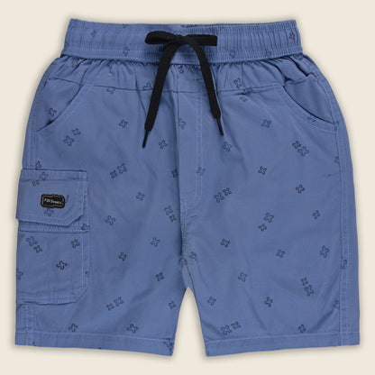Boys Printed Cotton Cargo Shorts