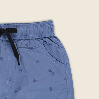Boys Printed Cotton Cargo Shorts