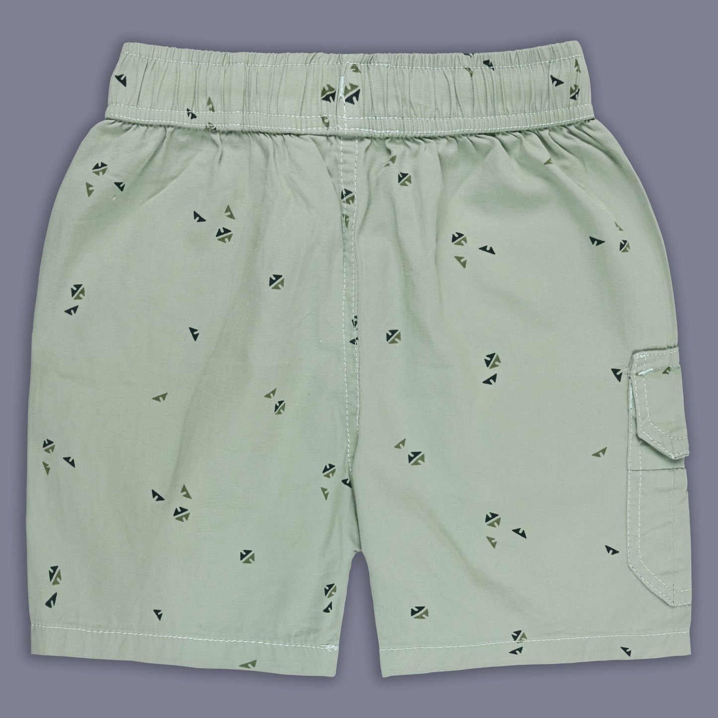 Boys Printed Cotton Cargo Shorts