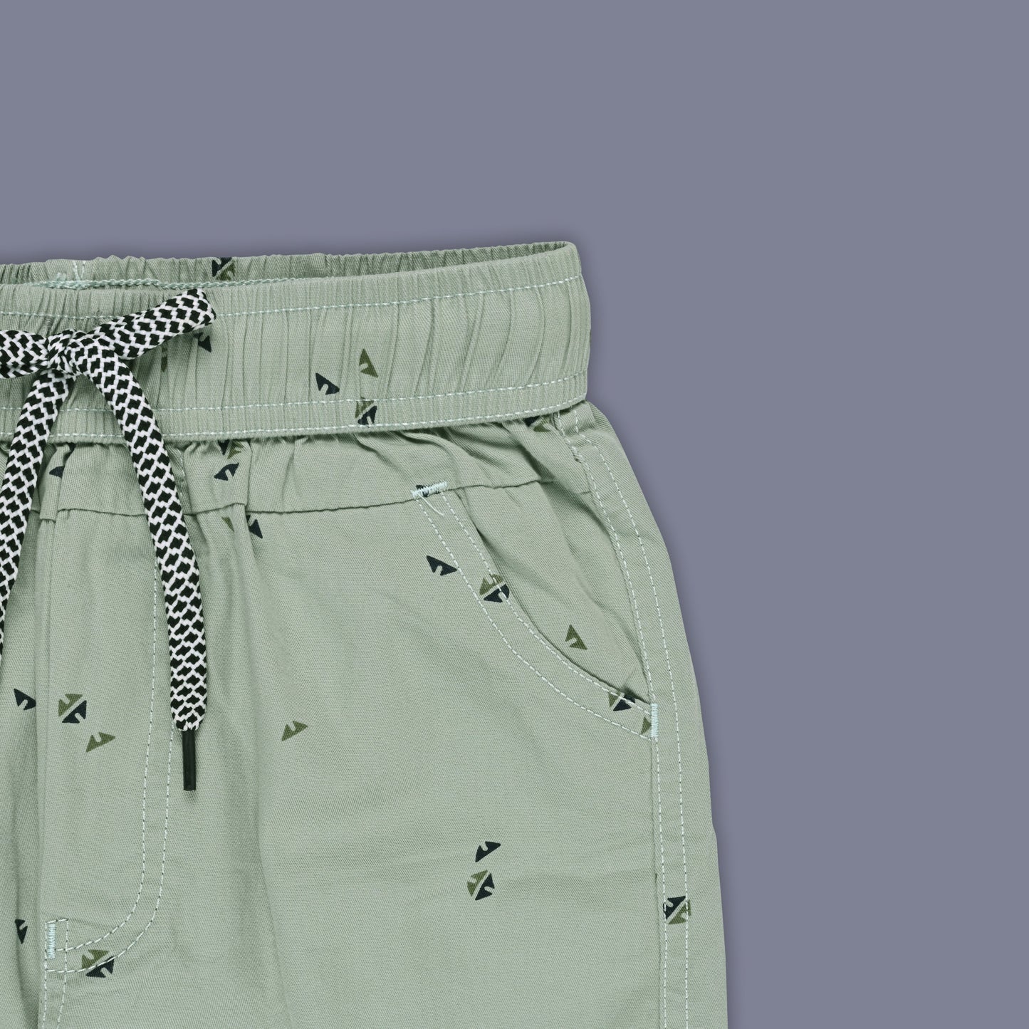 Boys Printed Cotton Cargo Shorts