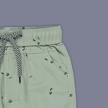 Boys Printed Cotton Cargo Shorts