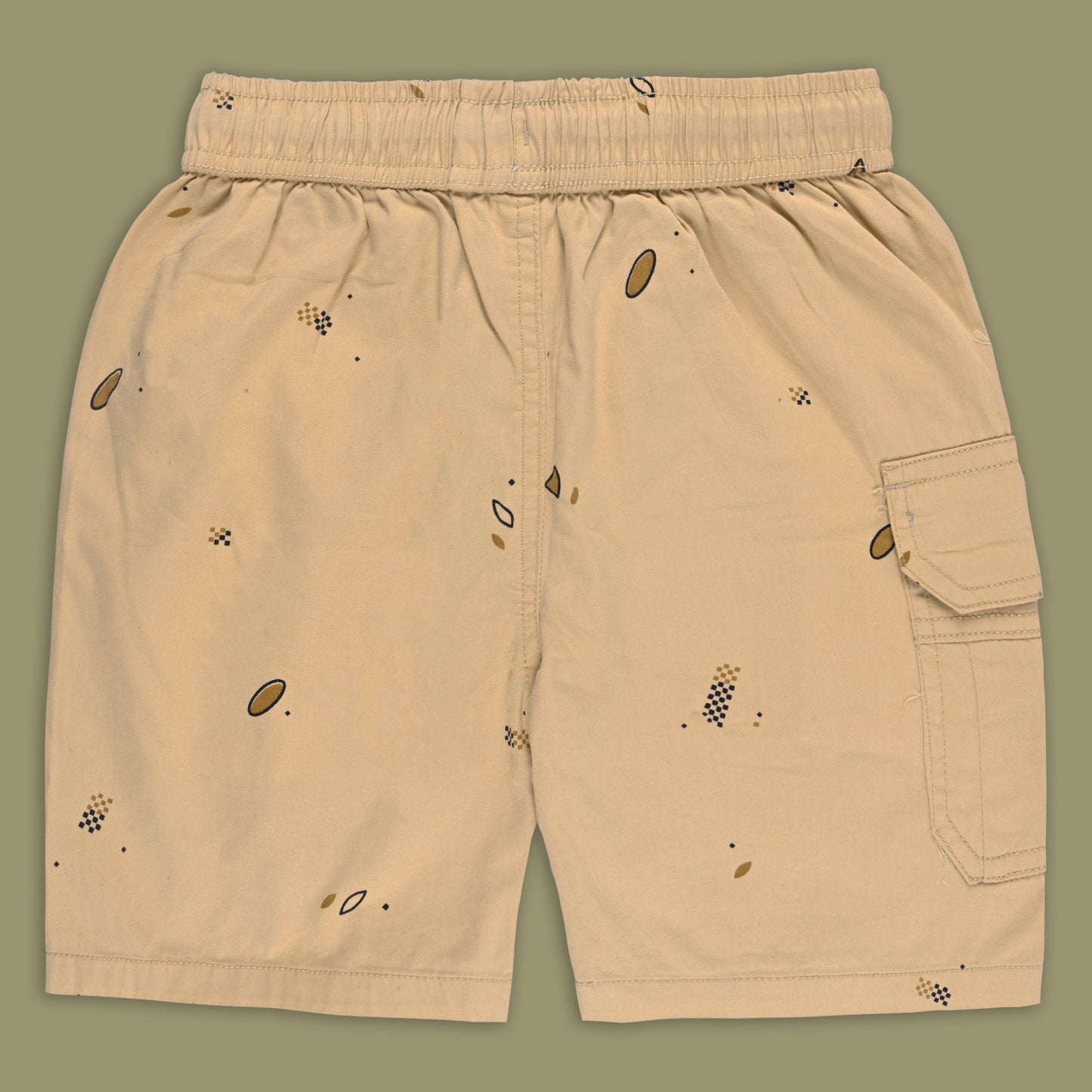 Boys Printed Cotton Cargo Shorts