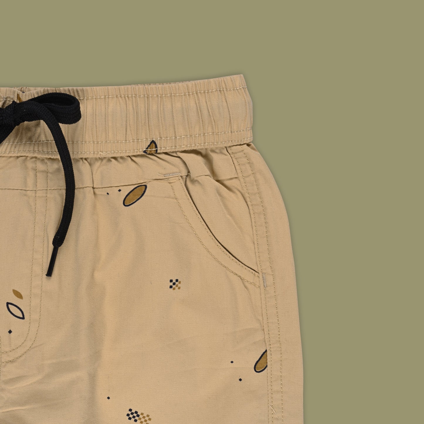 Boys Printed Cotton Cargo Shorts