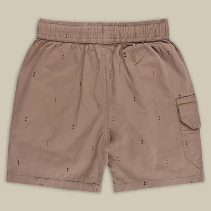 Boys Printed Cotton Cargo Shorts