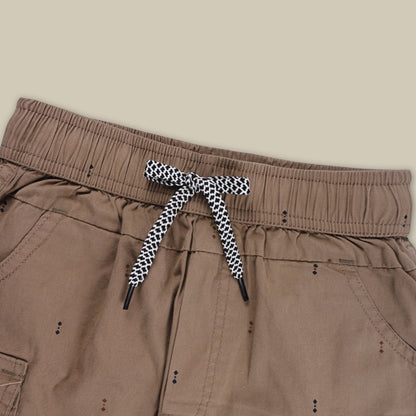 Boys Printed Cotton Cargo Shorts