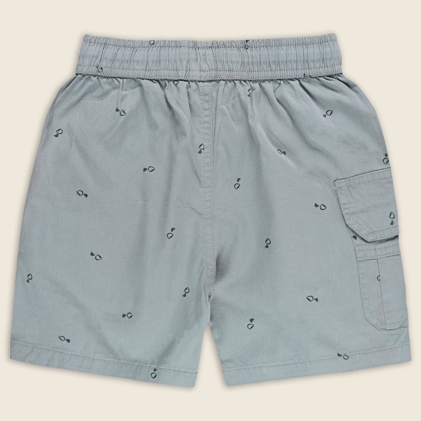 Boys Printed Cotton Cargo Shorts