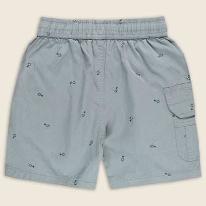 Boys Printed Cotton Cargo Shorts