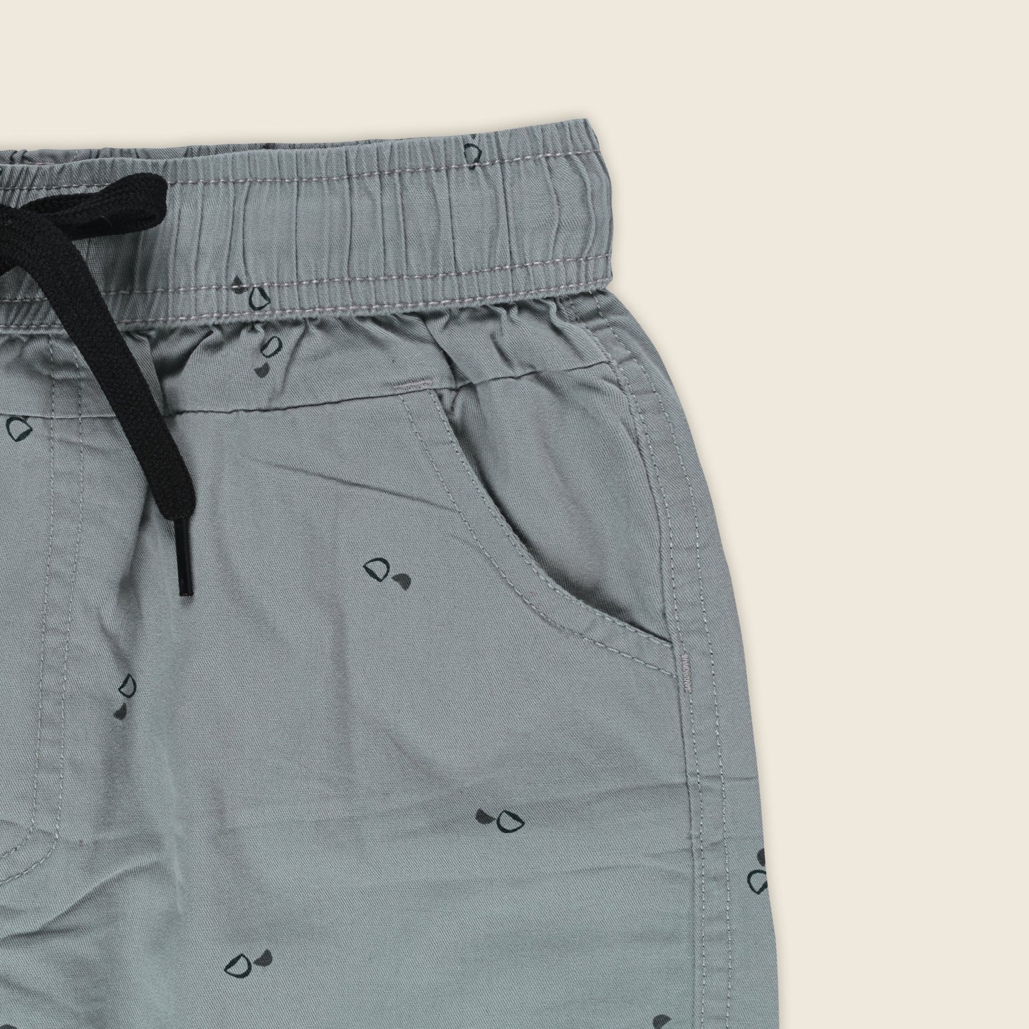 Boys Printed Cotton Cargo Shorts