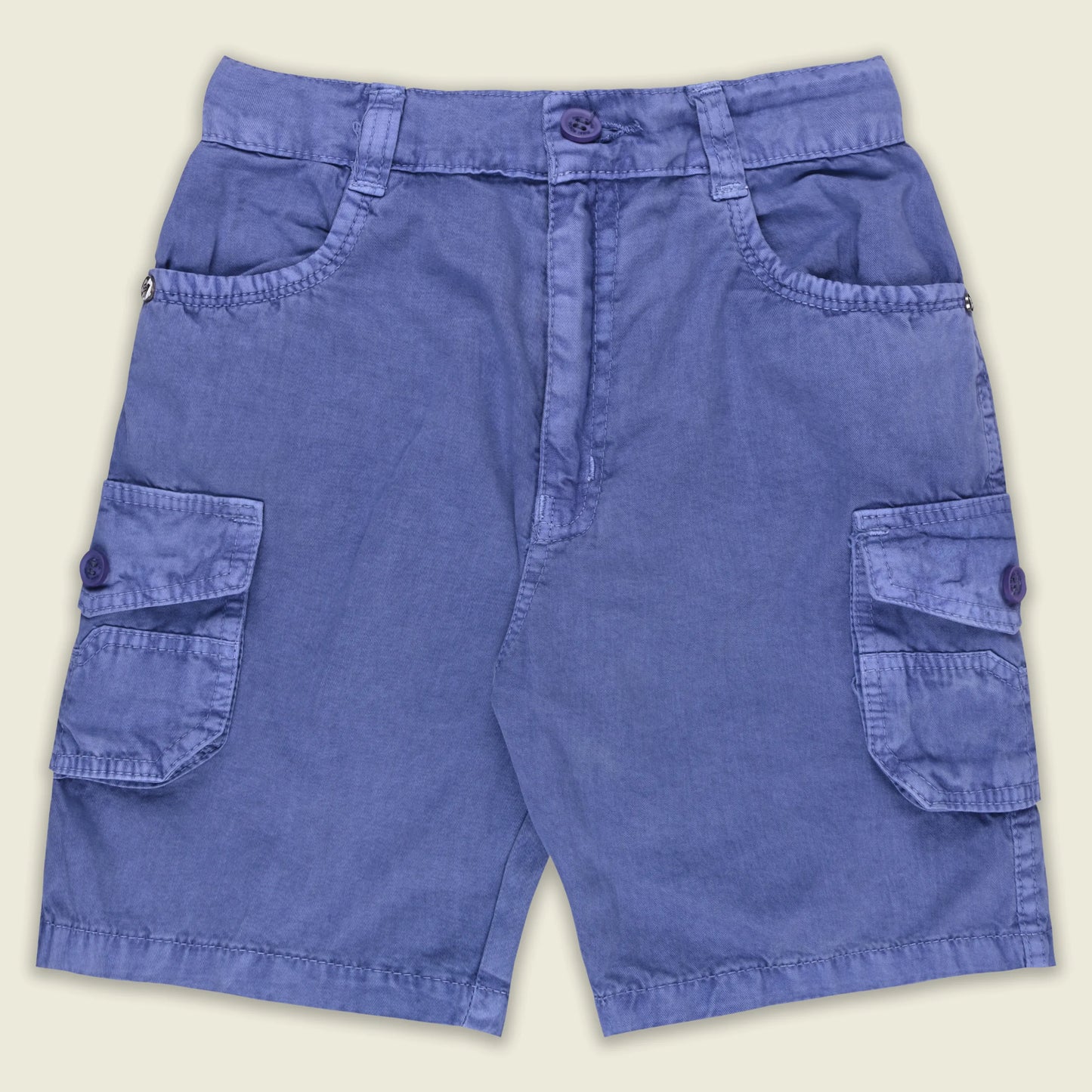 Boys Cotton Denim Cargo Shorts with Button Closure & Utility Pockets shrt015