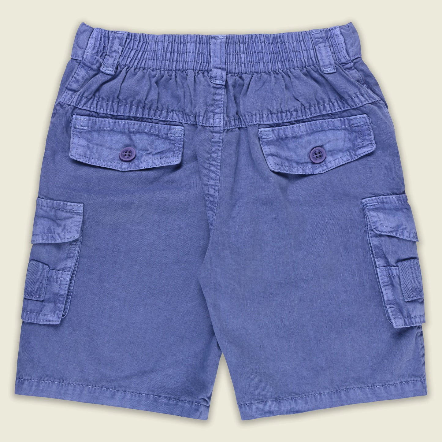 Boys Cotton Denim Cargo Shorts with Button Closure & Utility Pockets shrt015