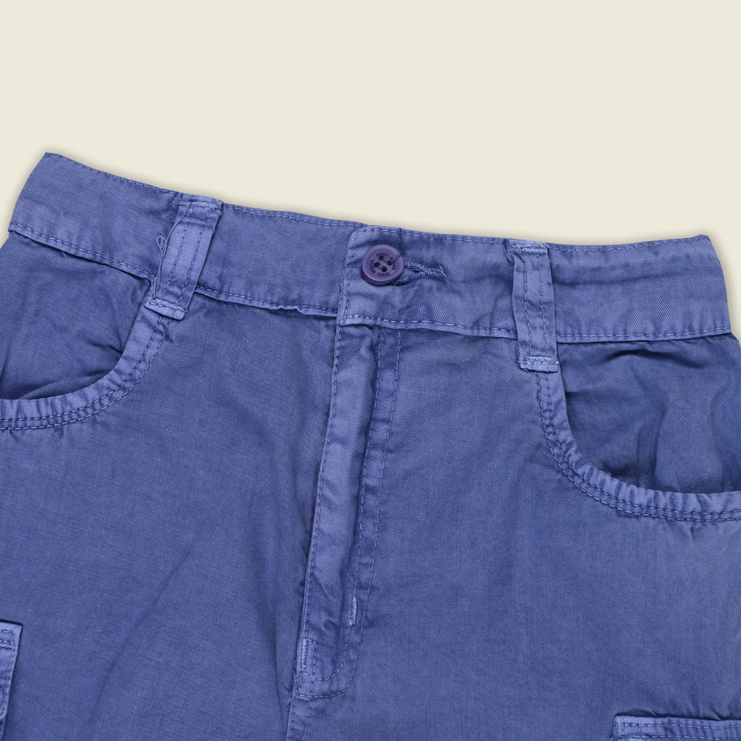 Boys Cotton Denim Cargo Shorts with Button Closure & Utility Pockets shrt015