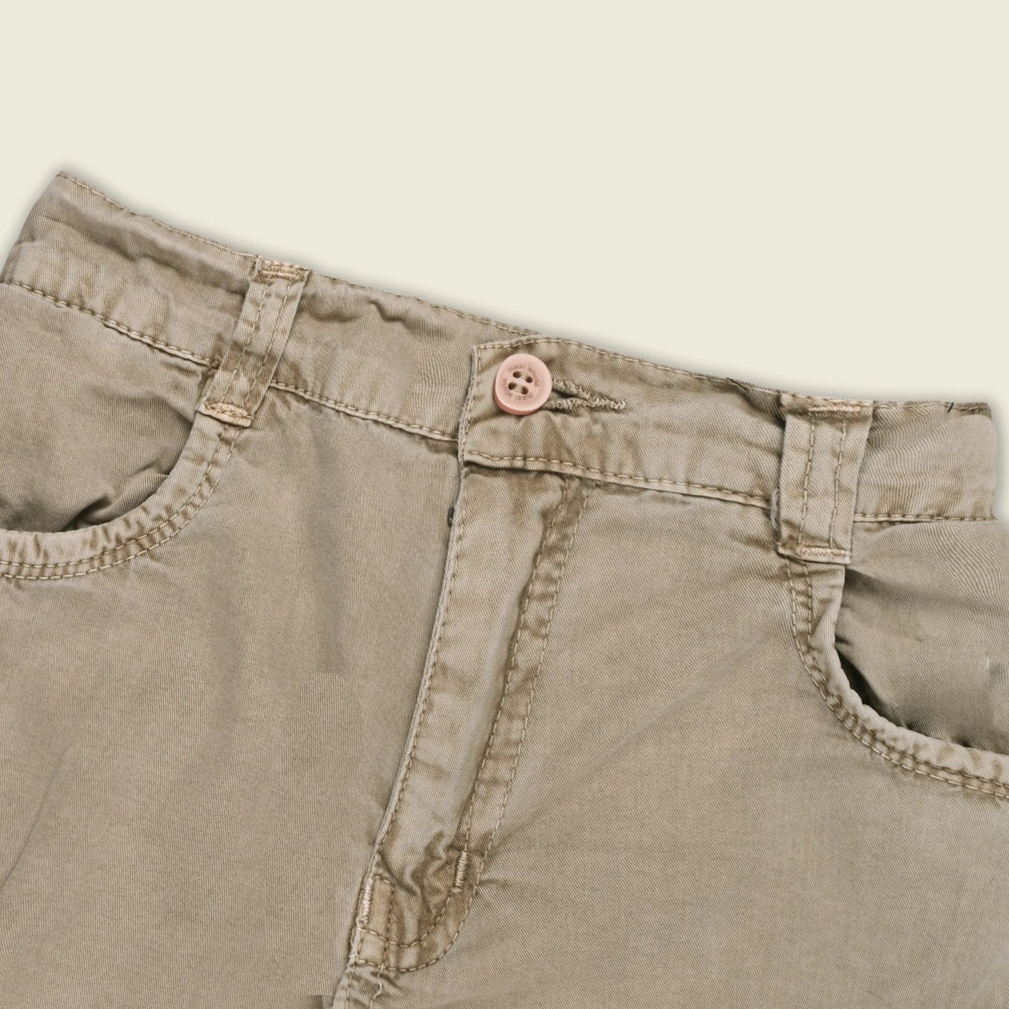 Boys Cotton Denim Cargo Shorts with Button Closure & Utility Pockets shrt015