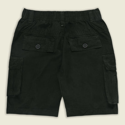 Boys Cotton Denim Cargo Shorts with Button Closure & Utility Pockets shrt015