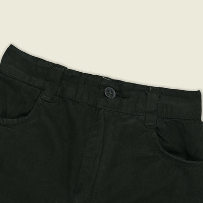 Boys Cotton Denim Cargo Shorts with Button Closure & Utility Pockets shrt015