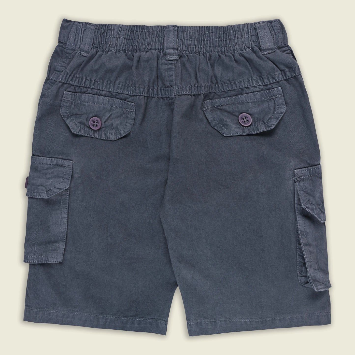 Boys Cotton Denim Cargo Shorts with Button Closure & Utility Pockets shrt015