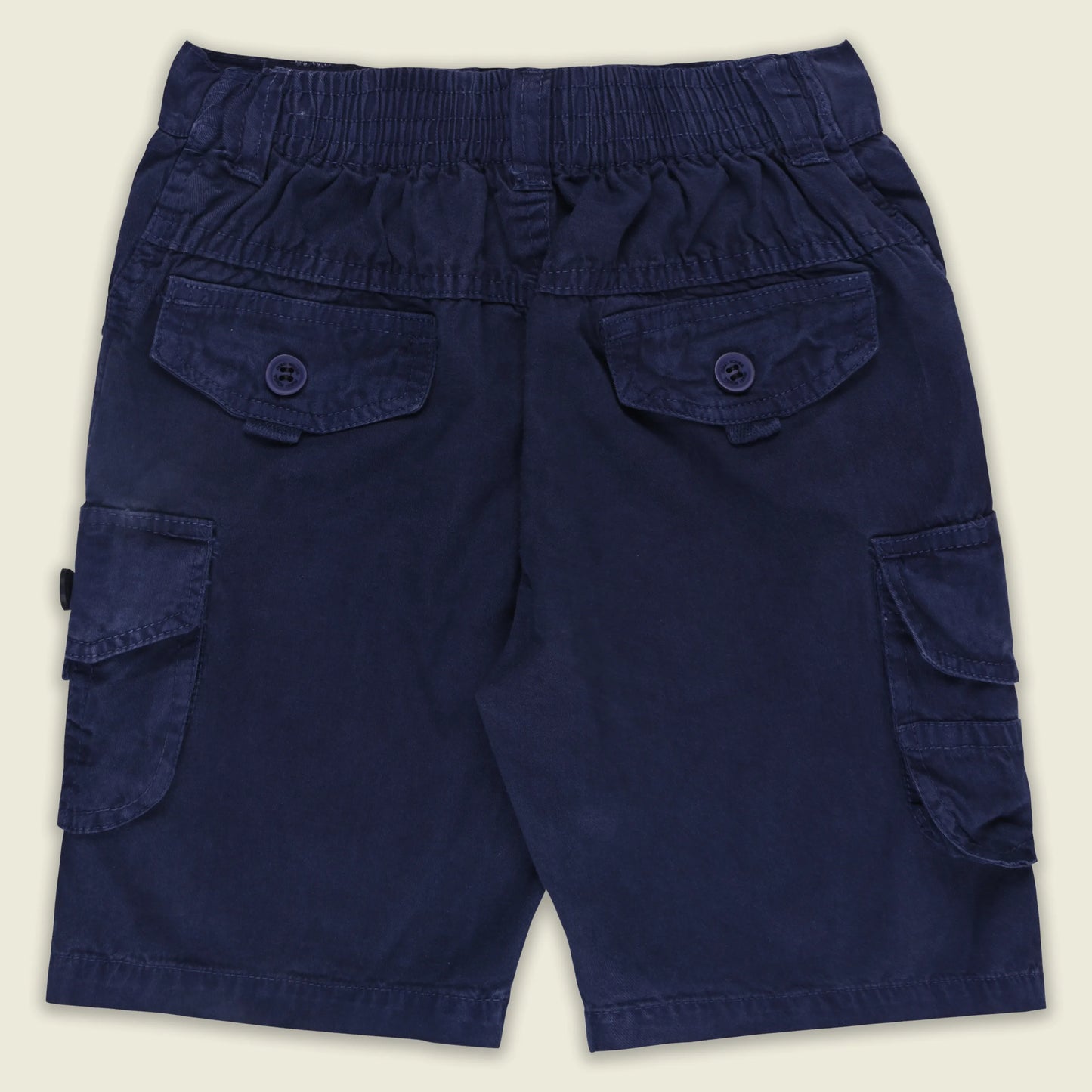 Boys Cotton Denim Cargo Shorts with Button Closure & Utility Pockets shrt015