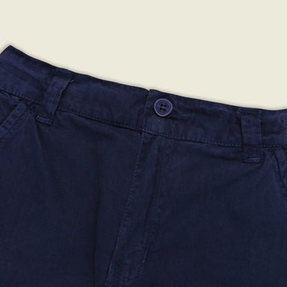 Boys Cotton Denim Cargo Shorts with Button Closure & Utility Pockets shrt015