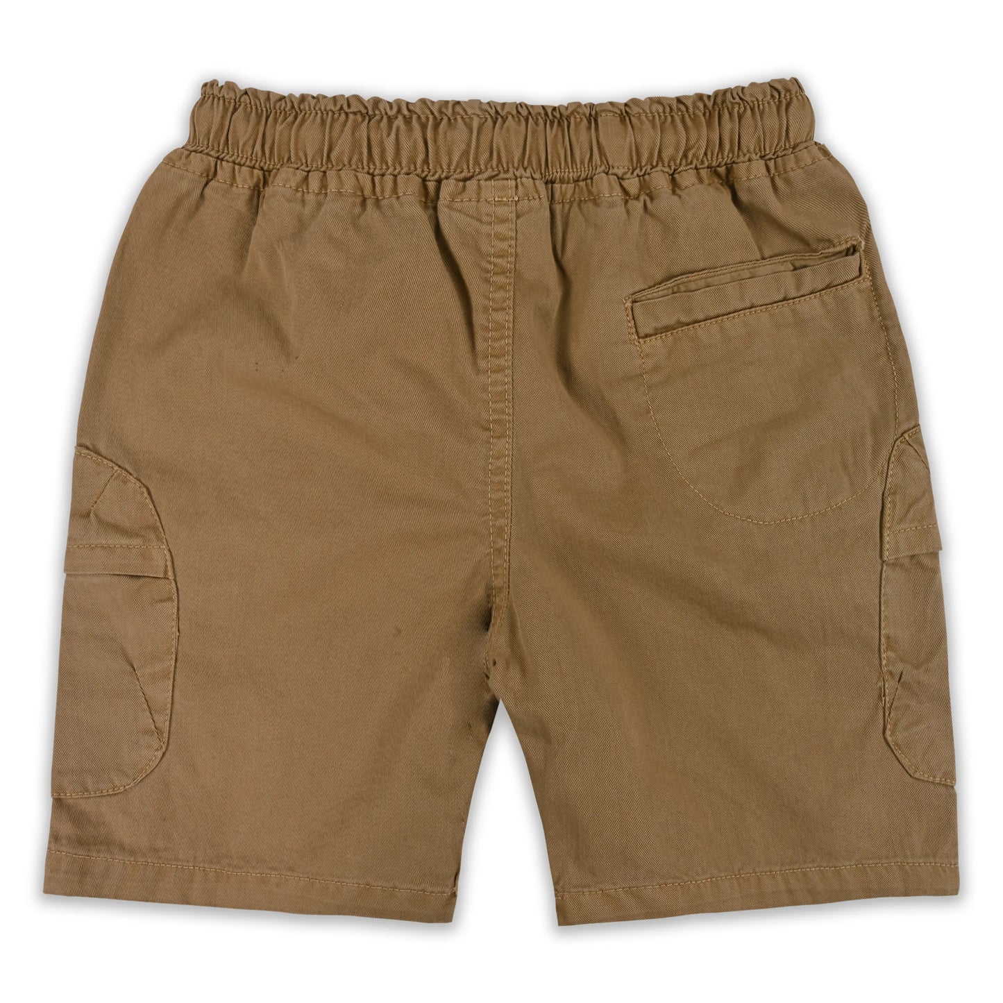 Boys Cotton Denim Cargo Shorts with Drawstring Waist shrt016