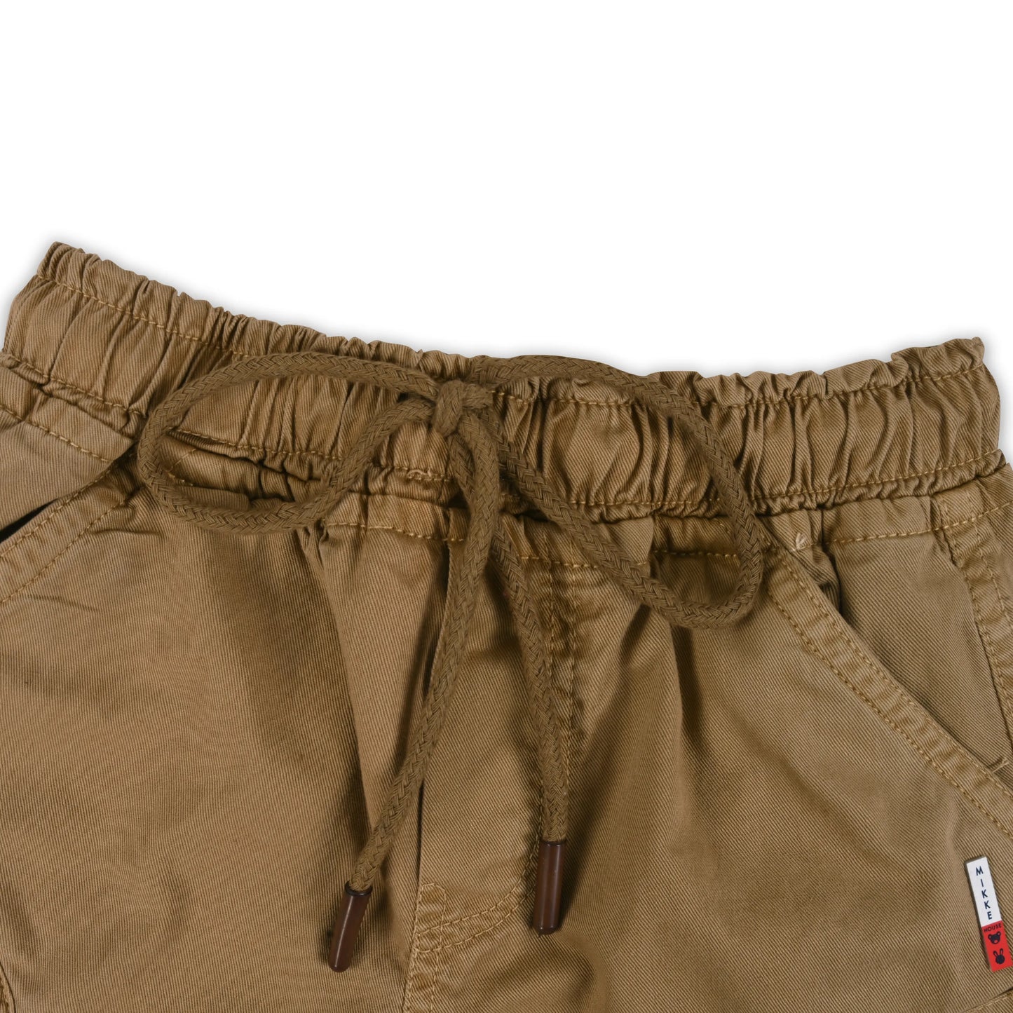 Boys Cotton Denim Cargo Shorts with Drawstring Waist shrt016